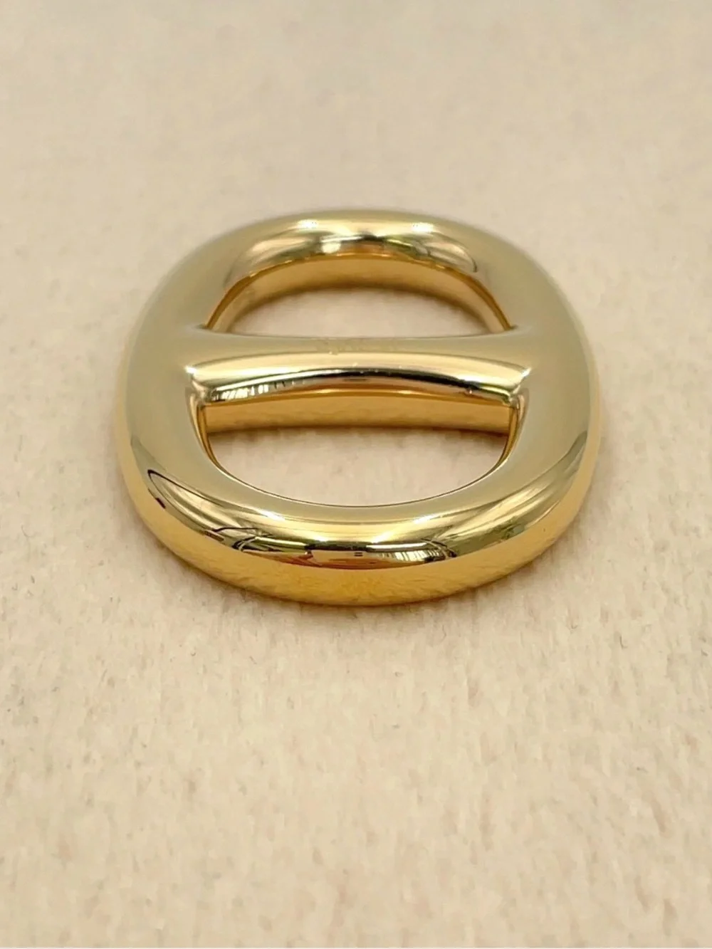 Auth Hermes Chaine d'Ancre Scarf Ring